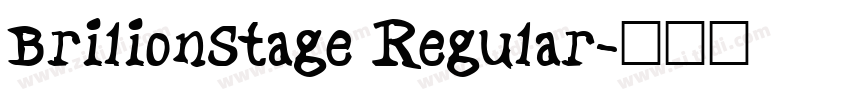 BrilionStage Regular字体转换